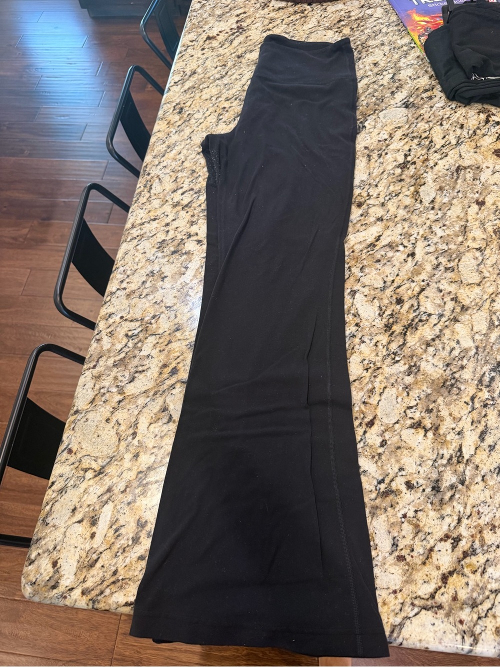 lululemon athletica Black Wide-Leg Leggings